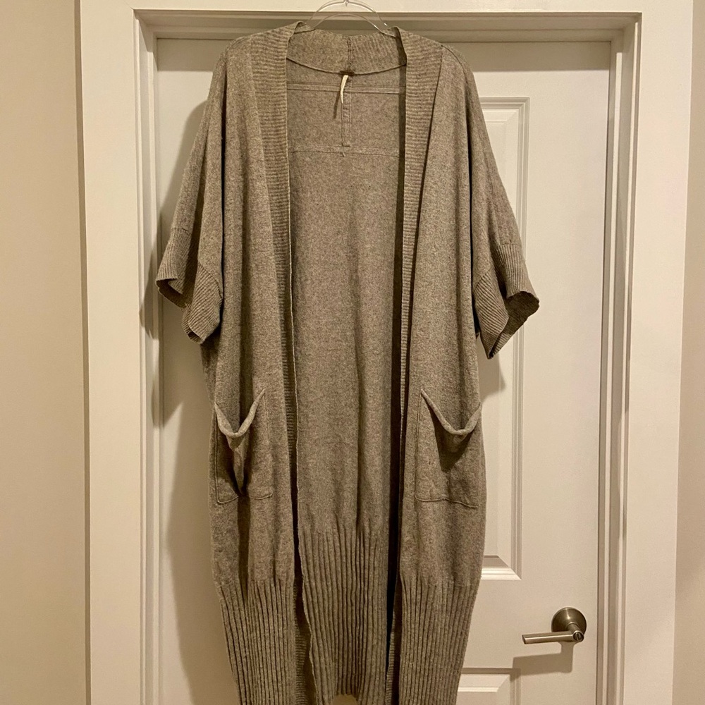 Free People Heather Gray Cashmere Sweater